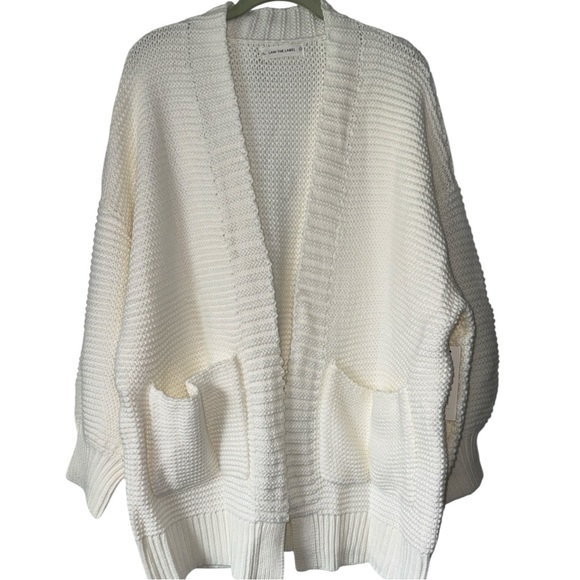 Lani the Label Elegant Cream Knit Cardigan Size M NWT Bloomingdale’s Exclusive - Picture 3 of 10